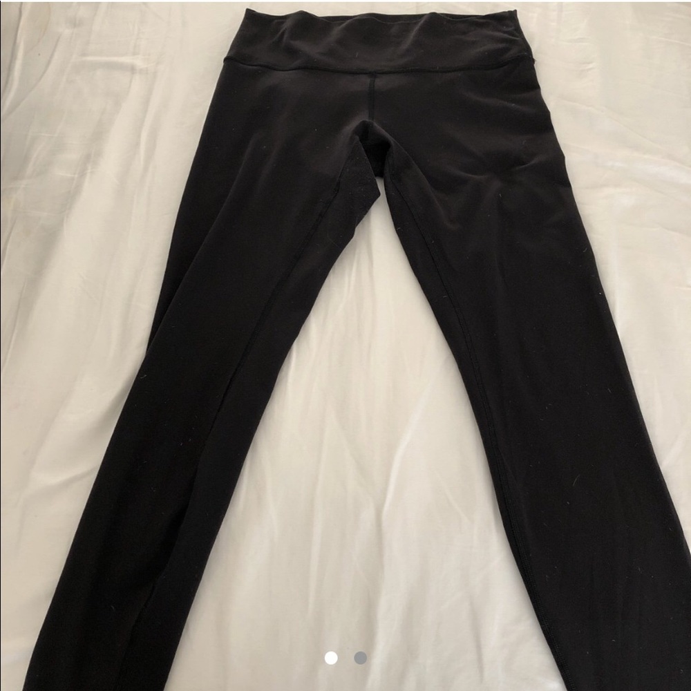 Black LuluLemon wunder under full length  size 12